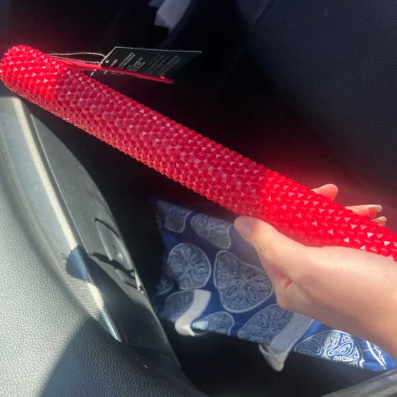 🤍NWT❤️Starbucks 2024 Summer Red Studded Bling Case & Reusable Straw Christmas - Picture 1 of 2